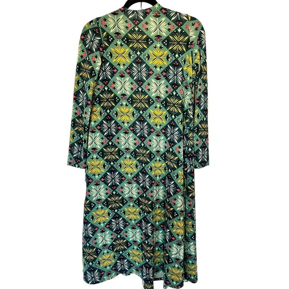 Lularoe Sarah Duster Long Cardigan Pocket Diamond Size Extra Small NWT - Picture 1 of 10